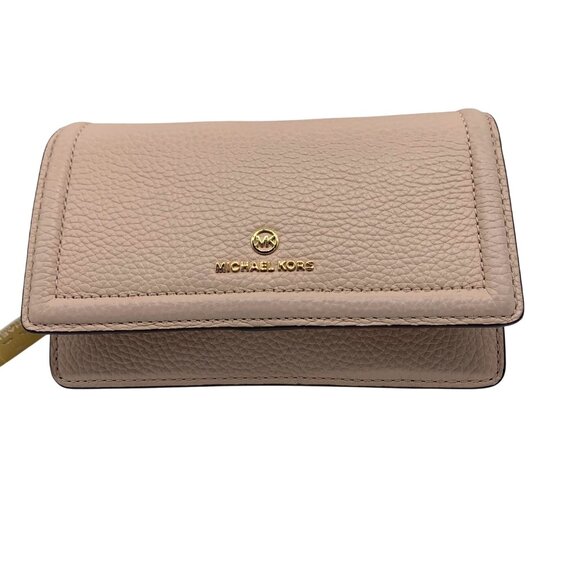 Michael Kors Blush Pink Leather Jet Set Charm Phone Crossbody - Picture 1 of 11